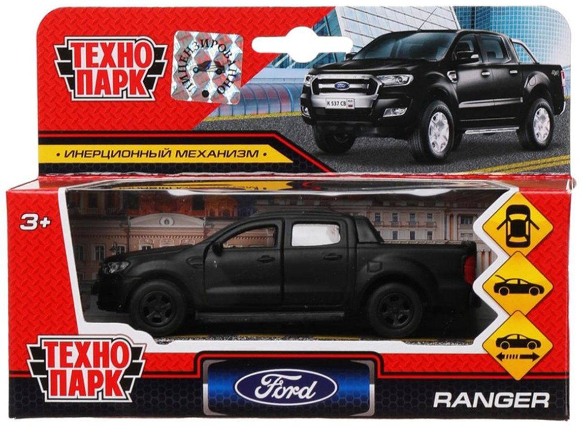 Технопарк Ford Ranger, металл, черный купить,NaN
