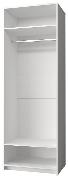Распашной шкаф Dominika Харрис QWFDD7766, 79.8x230.5х56.3 см, белый купить,NaN