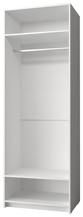 Распашной шкаф Dominika 62, 79.8x230.5х56.3 см, белый купить,NaN