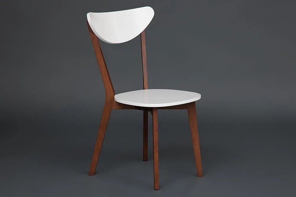 Комплект стульев Tetchair MAXI 86x48.5x54.5см белый коричневый 2 шт купить,NaN
