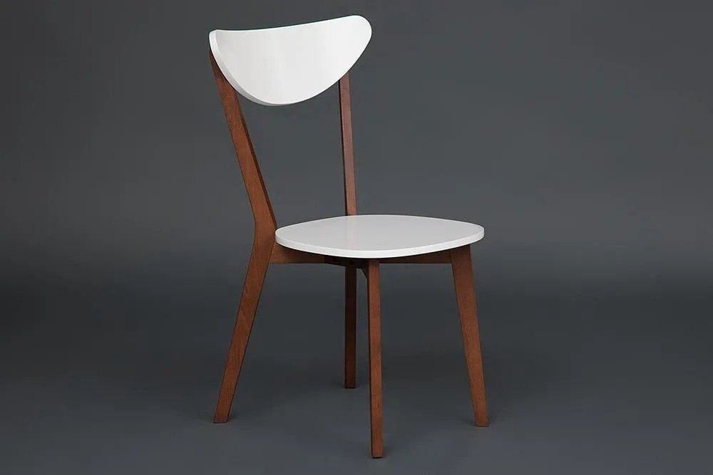 Комплект стульев Tetchair MAXI 86x48.5x54.5см белый коричневый 2 шт купить,NaN