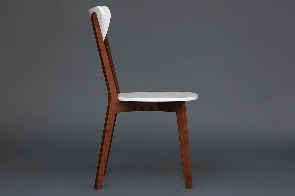 Комплект стульев Tetchair MAXI 86x48.5x54.5см белый коричневый 2 шт купить,NaN