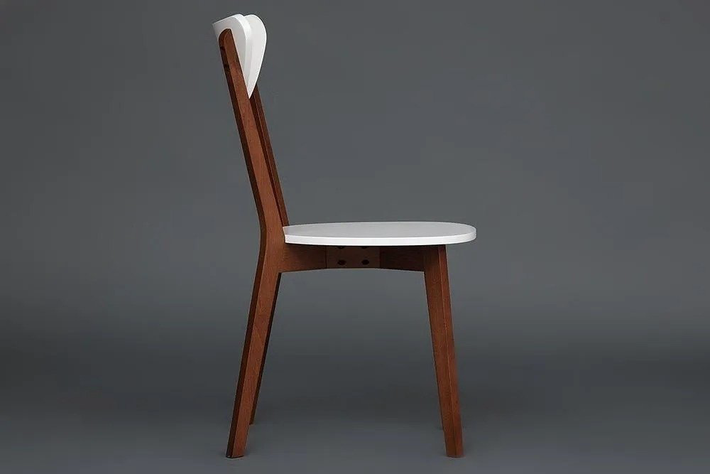Комплект стульев Tetchair MAXI 86x48.5x54.5см белый коричневый 2 шт купить,NaN