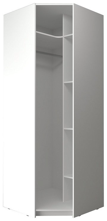 Шкаф угловой Dominika 63, 85.9x230.5х85.9 см, белый купить,NaN