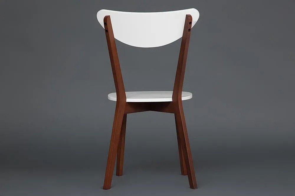 Комплект стульев Tetchair MAXI 86x48.5x54.5см белый коричневый 2 шт купить,NaN