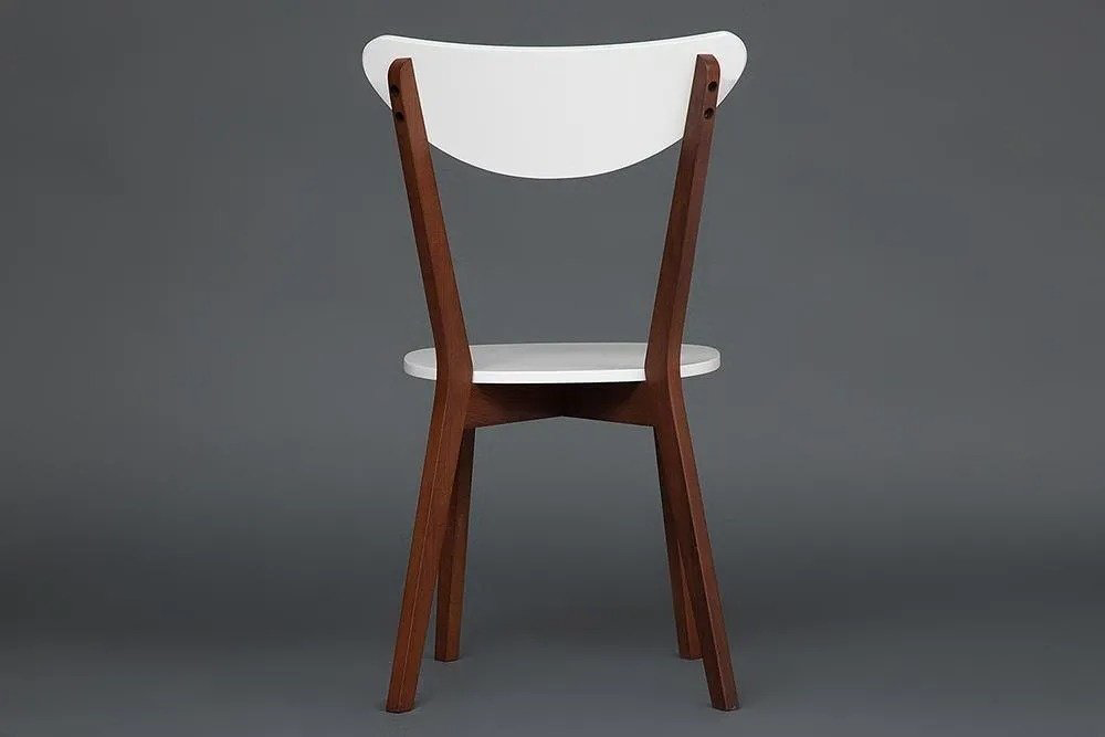 Комплект стульев Tetchair MAXI 86x48.5x54.5см белый коричневый 2 шт купить,NaN
