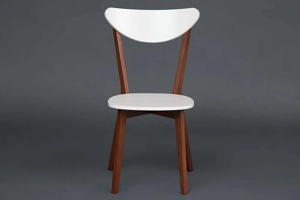 Комплект стульев Tetchair MAXI 86x48.5x54.5см белый коричневый 2 шт купить,NaN