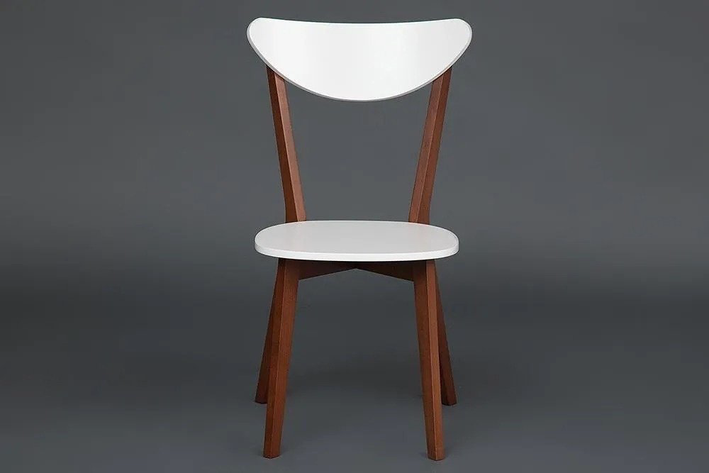 Комплект стульев Tetchair MAXI 86x48.5x54.5см белый коричневый 2 шт купить,NaN