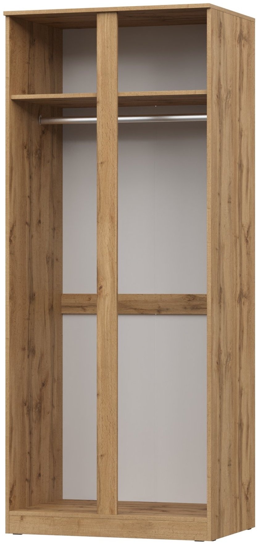 Распашной шкаф НК Мебель STERN, 83x200х58 см, коричневый купить,NaN