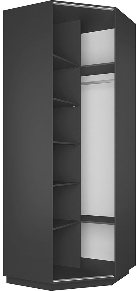 Шкаф угловой Мебель Азии Экспрес-1 240, 90x240х90 см, темно-серый купить,NaN