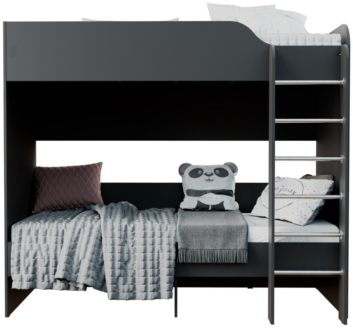 Кровать двухъярусная Мебель Азии Вирджиния 90x200см серый - ForteMarket Кровать двухъярусная Мебель Азии Вирджиния 90x200см серый купить,132990