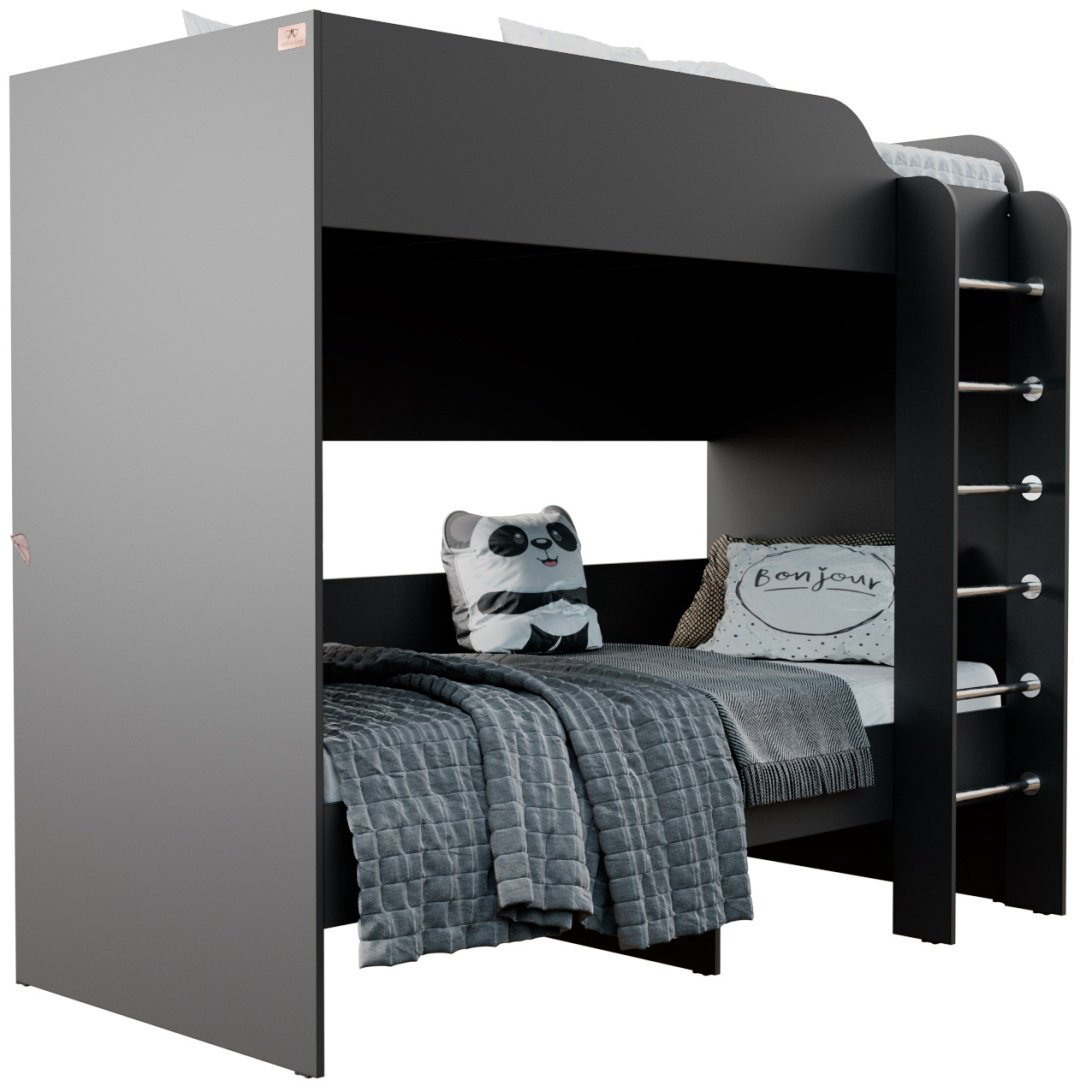 Кровать двухъярусная Мебель Азии Вирджиния 90x200см серый - ForteMarket Кровать двухъярусная Мебель Азии Вирджиния 90x200см серый купить,132990