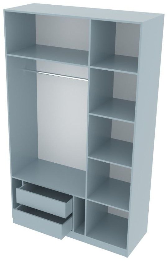 Распашной шкаф Grand Miks Турин 3Д, 135x220х50 см, белый купить,0