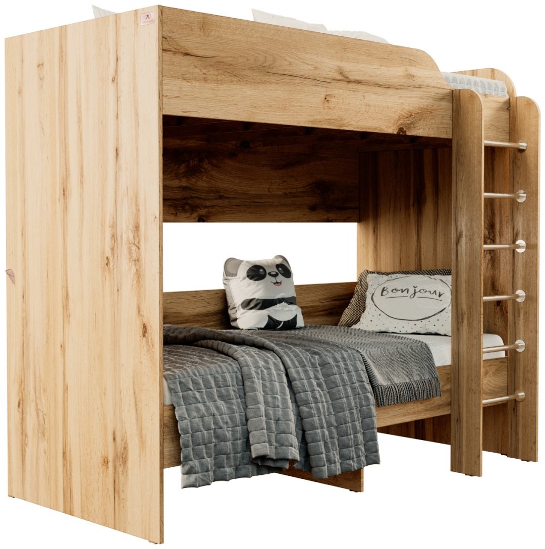 Двухъярусная кровать Мебель Азии Вирджиния, 90x200 см, коричневый - ForteMarket Двухъярусная кровать Мебель Азии Вирджиния, 90x200 см, коричневый купить,0