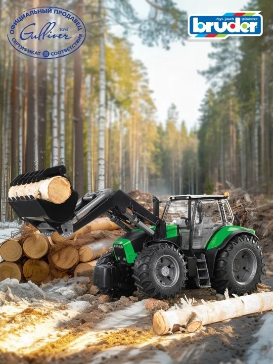 Спецтехника Bruder Трактор Deutz Agrotron X720 черный, зеленый купить,NaN