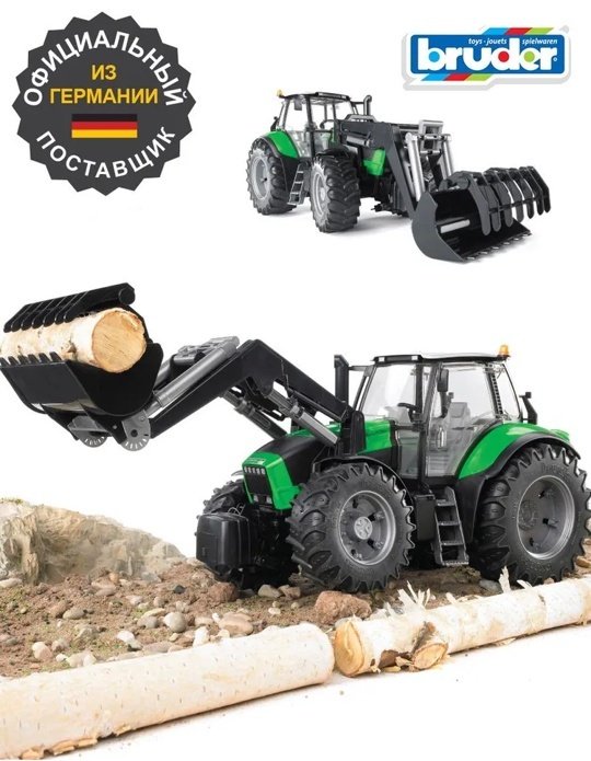 Спецтехника Bruder Трактор Deutz Agrotron X720 черный, зеленый