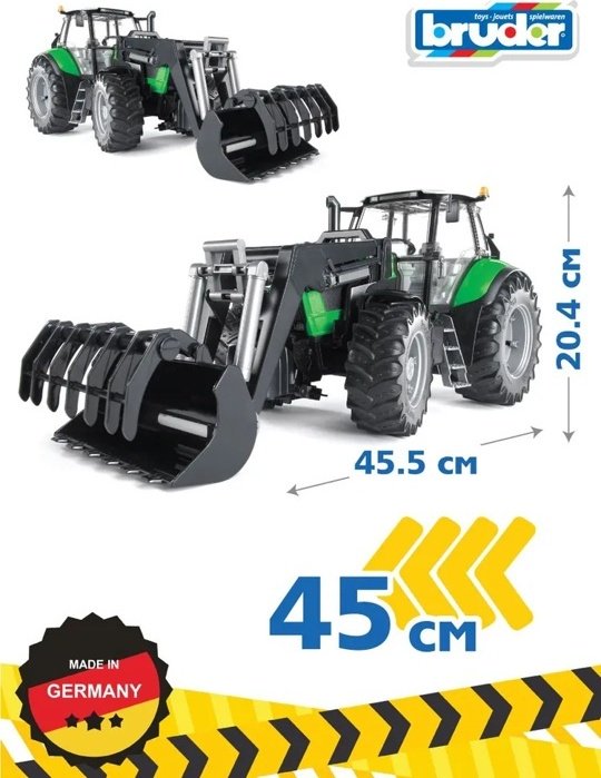 Спецтехника Bruder Трактор Deutz Agrotron X720 черный, зеленый