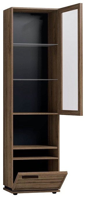 Распашной шкаф Глазов Nature 13, 56x212х40 см, коричневый купить,NaN