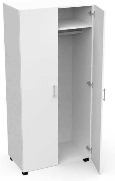 Распашной шкаф Dominika QWEDD6265, 80x172.5х47 см, белый купить,NaN