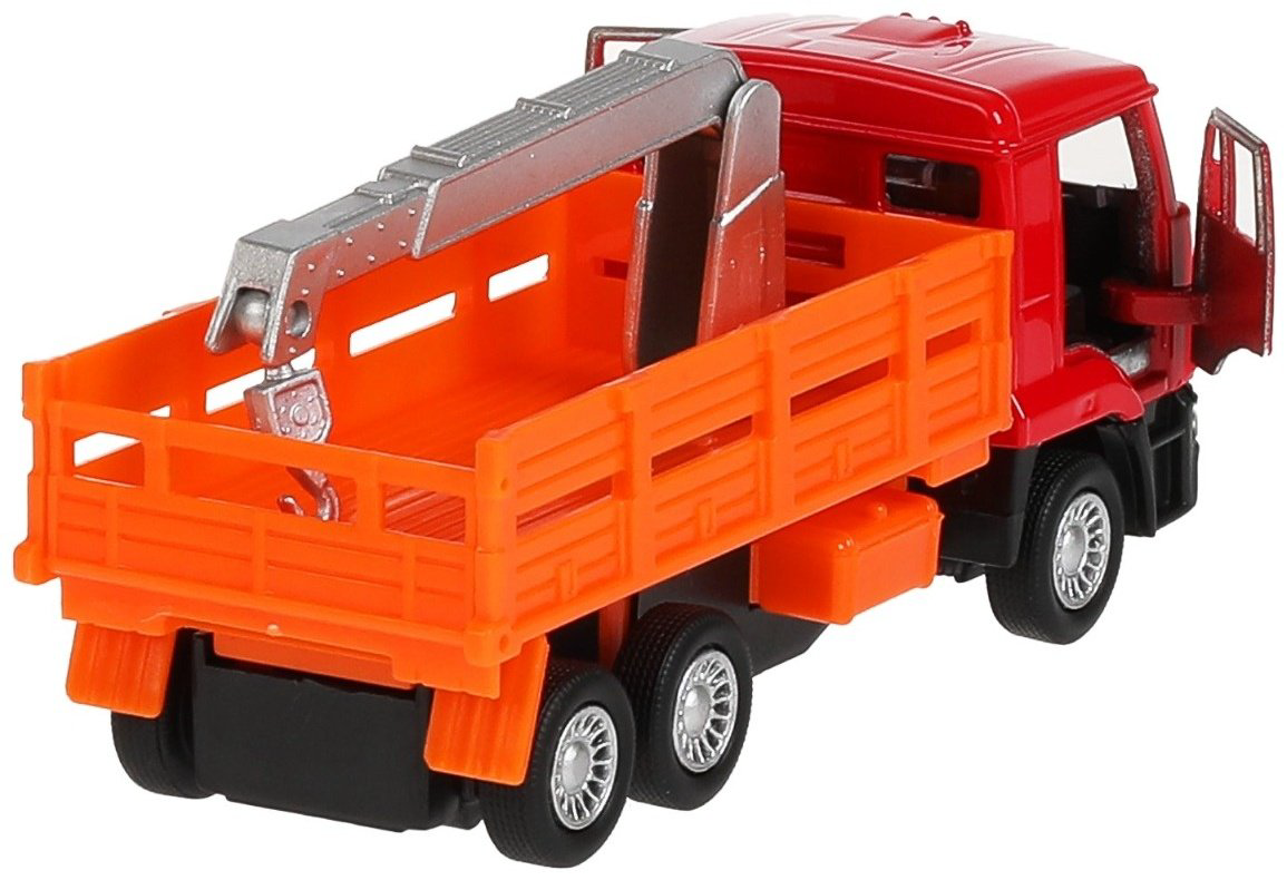 Технопарк KamAZ Эвакуатор + экскаватор-погрузчик SB-19-29-E-WB, металл, мультиколор купить,NaN