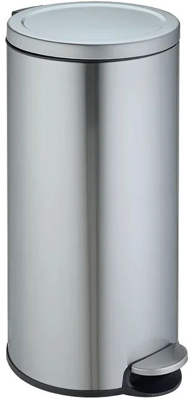 Мусорное ведро WeltWasser WW LORA MT 30L 30x30x62см серебристый