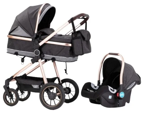 Коляска универсальная 3в1 Ining Baby K314 Grey