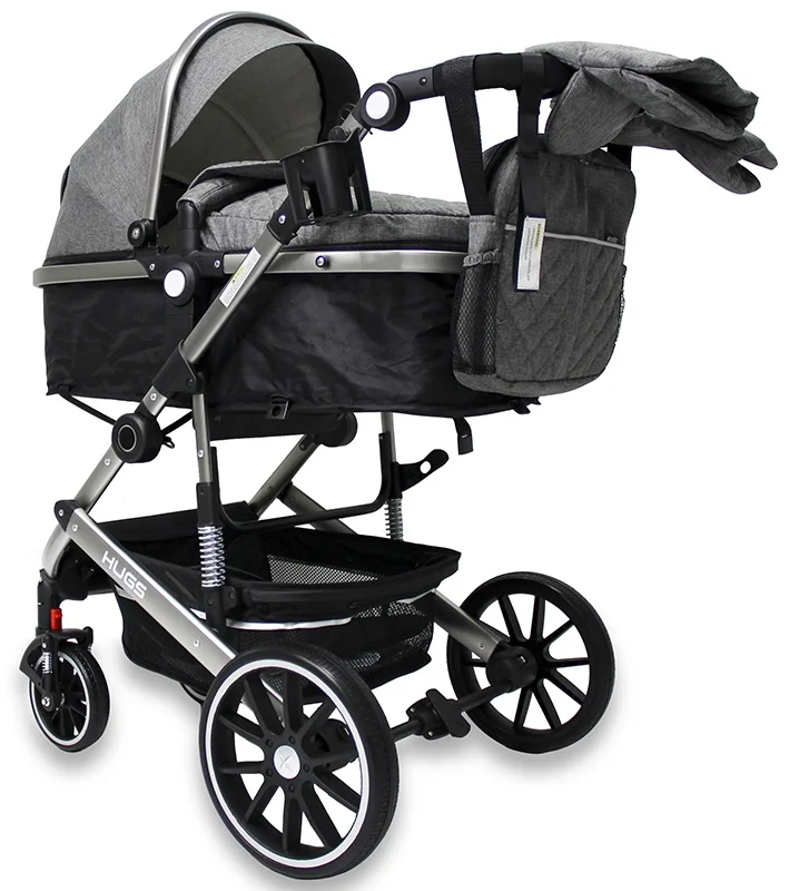 Коляска универсальная 2в1 Hugs SK21 Grey - ForteMarket Коляска универсальная 2в1 Hugs SK21 Grey купить,0