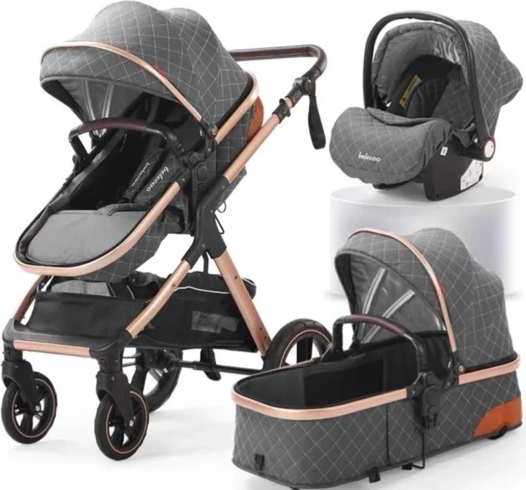 Коляска универсальная 3в1 Belecoo X1 Dark Grey