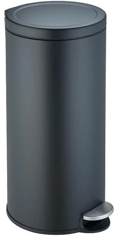Мусорное ведро WeltWasser WW LORA BL 30L 30x30x62см черный матовый