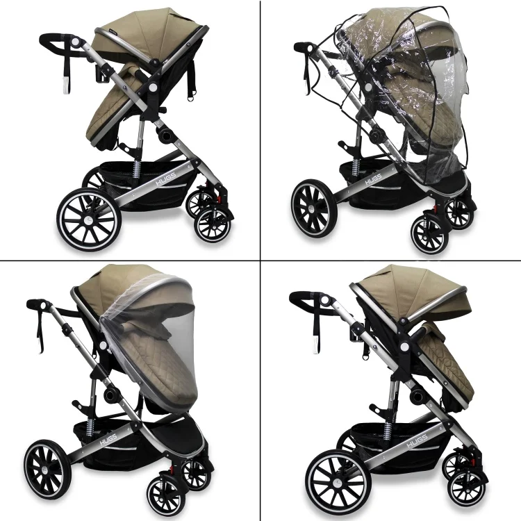 Коляска универсальная 2в1 Hugs SK21 Beige купить,0