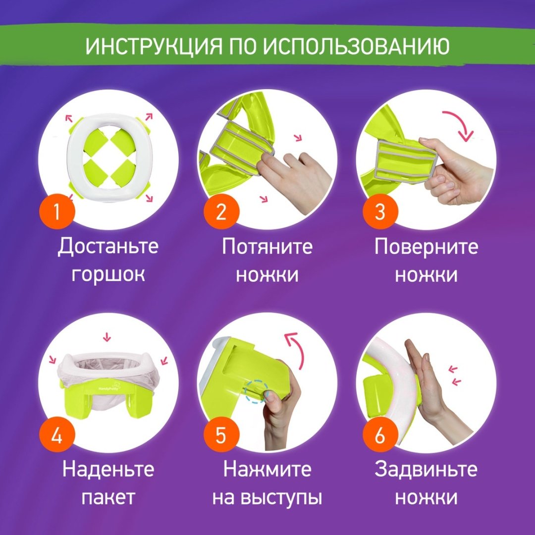 Roxy горшок HandyPotty HP-255C купить,0