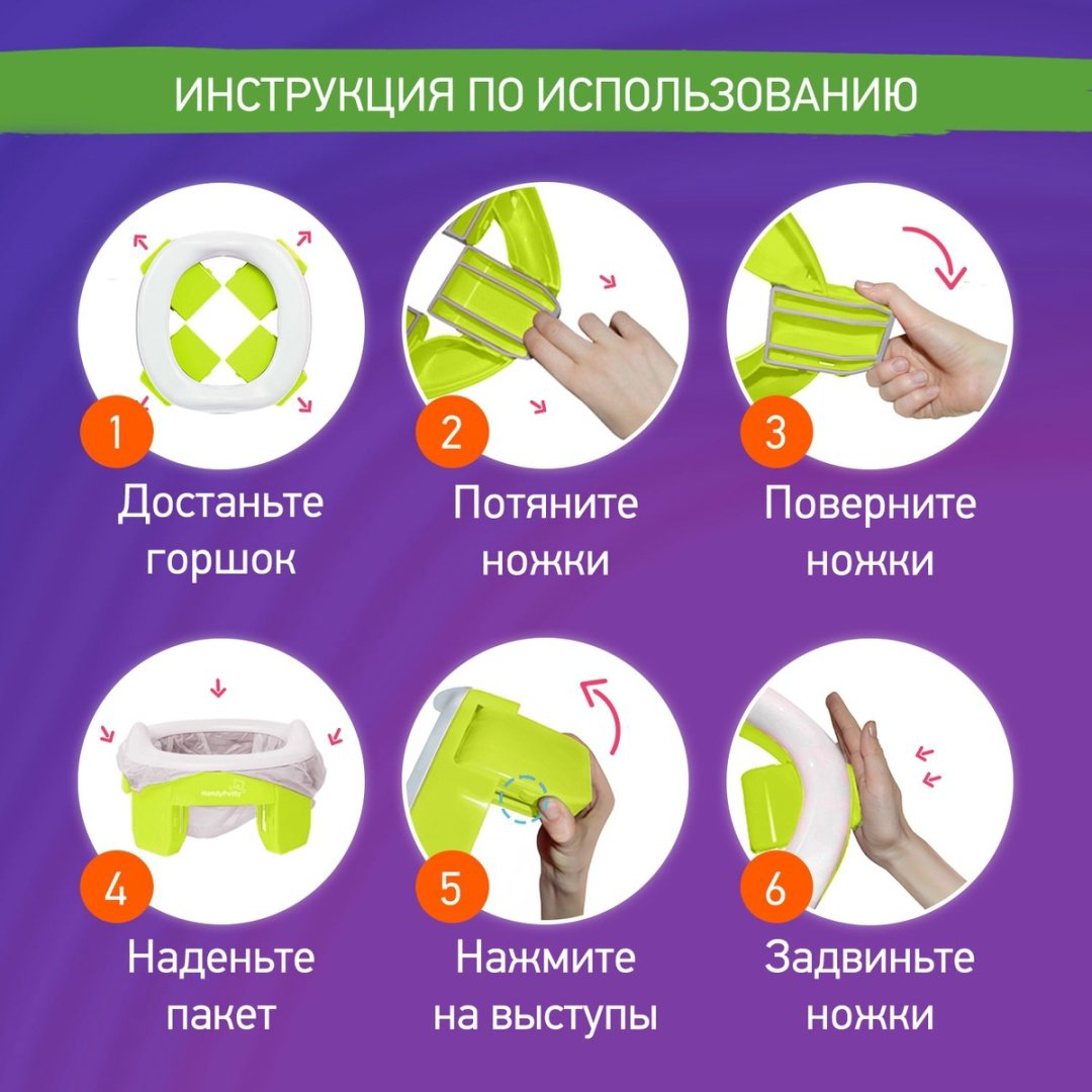 Roxy горшок HandyPotty HP-255C купить,NaN