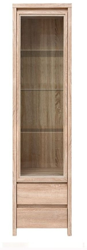 Шкаф-витрина Гербор Каспиан 015 REG 1W2S_L коричневый купить,NaN