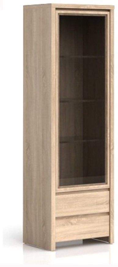 Шкаф-витрина Гербор Каспиан 015 REG 1W2S_L коричневый купить,NaN