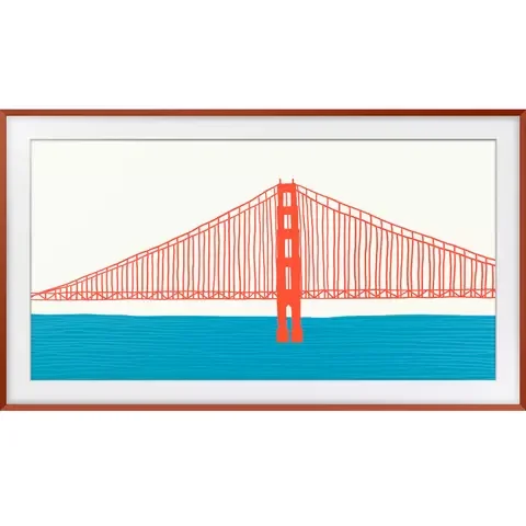 Рамка для телевизора Samsung The Frame 55" VG-SCFA55TRCRU brick red (beveled)