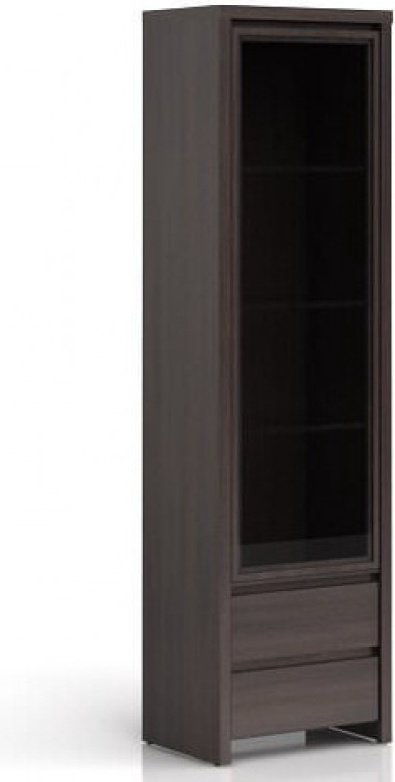 Шкаф-витрина Гербор Каспиан 015 REG 1W2S_L+ черный купить,NaN