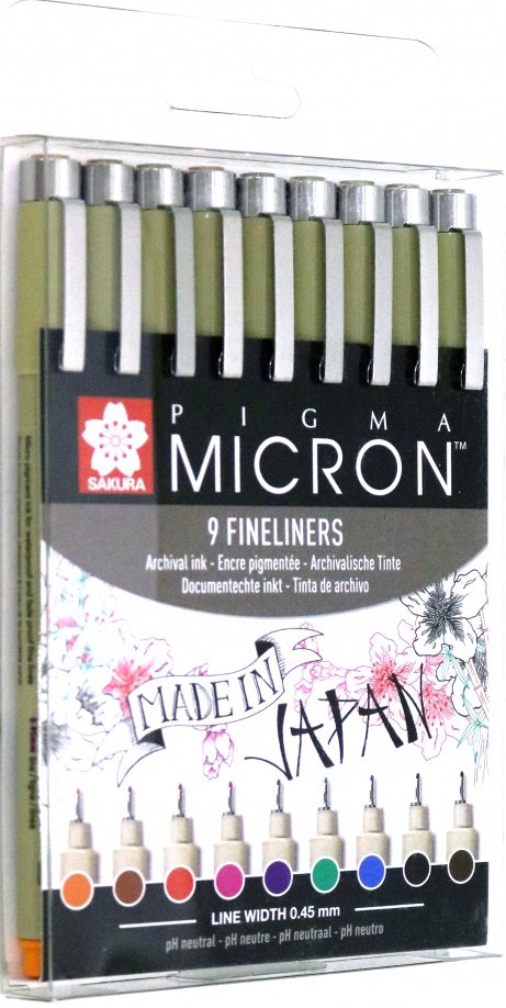 Sakura POXSDK059 Pigma Micron 9 цветов купить,NaN