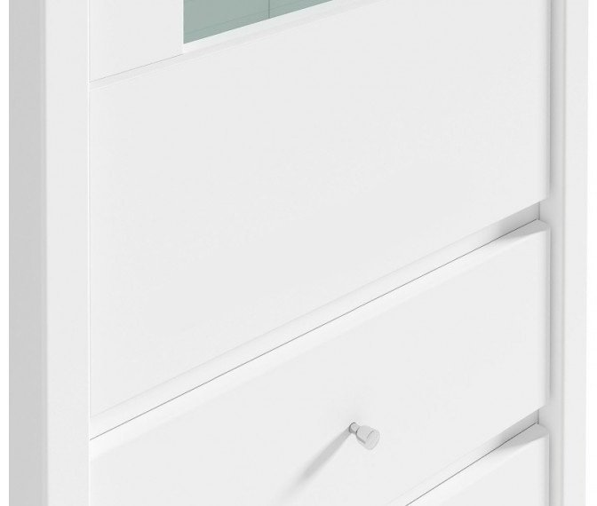 Шкаф-витрина Гербор Кристина REG1W2S В 56x40.5x200.5см белый купить,NaN