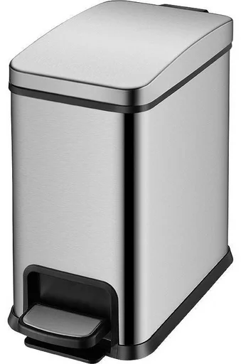 Ведро мусорное WeltWasser WW TOBER MT 8L 17.5x33.2x33см серебристый