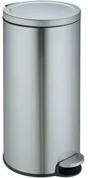Мусорное ведро WeltWasser WW LORA MT 30L 30x30x62см серебристый