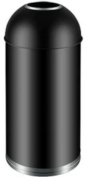 Ведро мусорное WeltWasser WW ROBBY BL 50L 35х35х81см черный матовый 