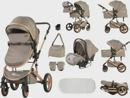 Коляска универсальная 3в1 Teknum 531+C Beige