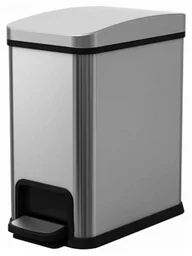 Ведро мусорное WeltWasser WW TOBER MT 8L 17.5x33.2x33см серебристый
