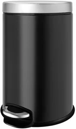 Мусорное ведро WeltWasser WW ERFIE BL 12L  25.1x25.1x40.1см черный