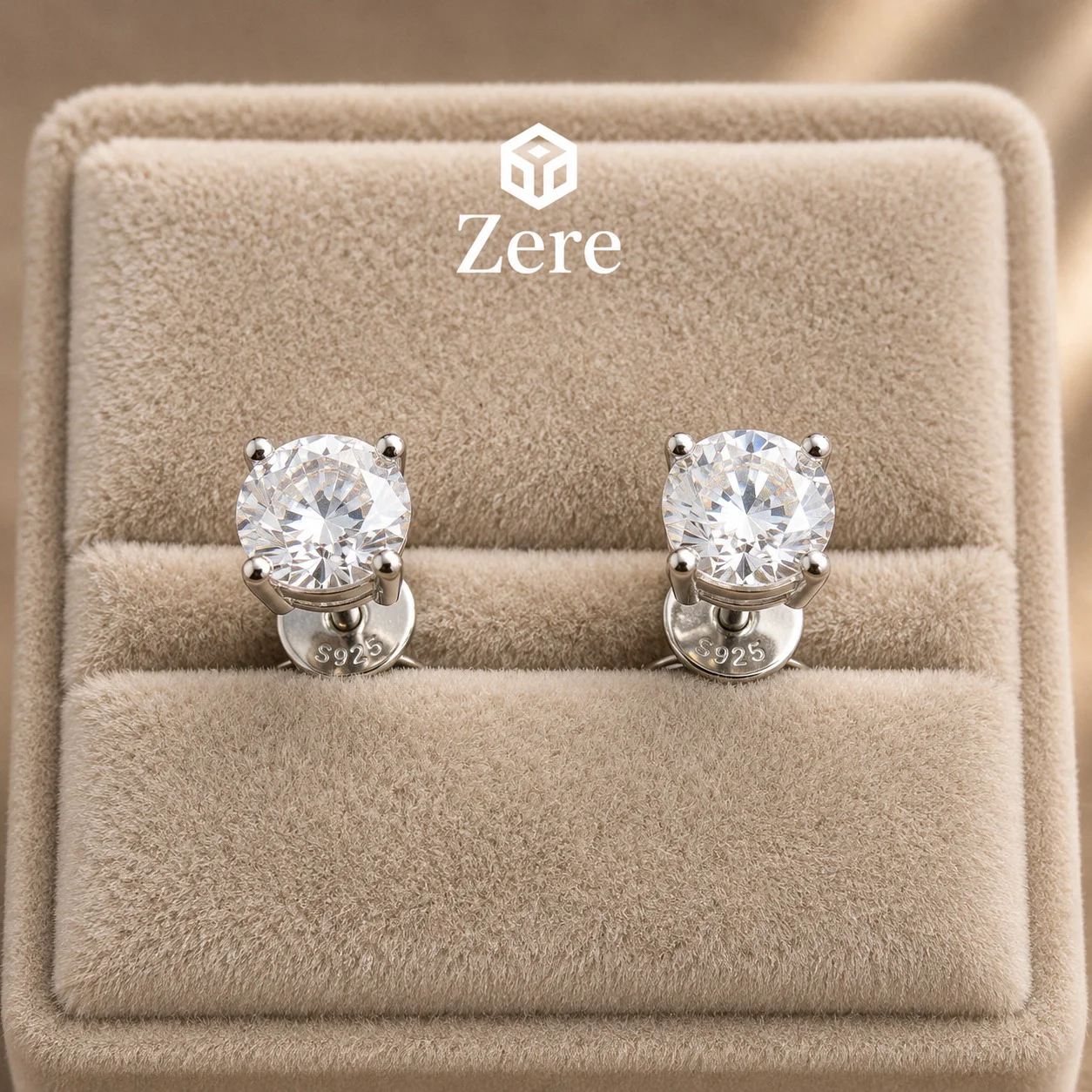 Серьги-пусеты Zere ZR220507 cеребро 1.28гр  купить,24600