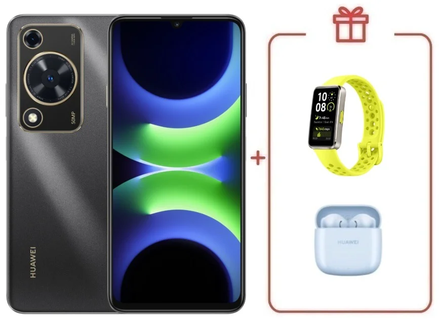 Смартфон Huawei Nova Y63 4/128GB Black + подарок купить,NaN