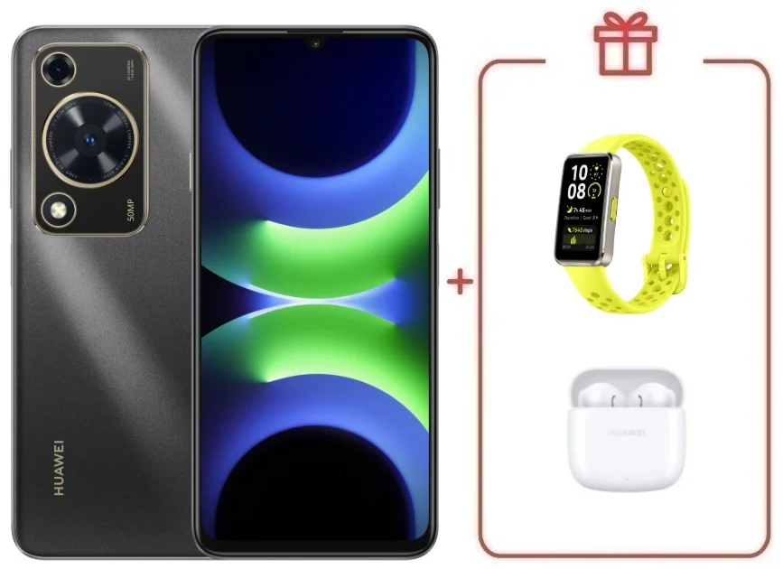 Смартфон Huawei Nova Y63 4/128GB Black + подарок купить,NaN
