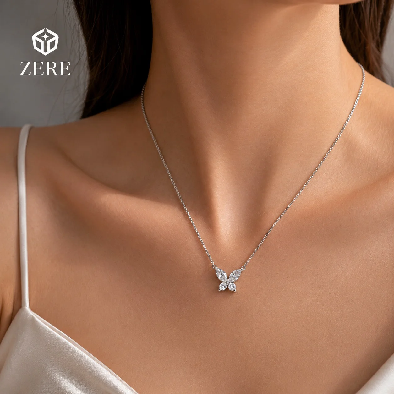 Колье Zere ZR220504 серебро 45см 2.7гр купить,17300