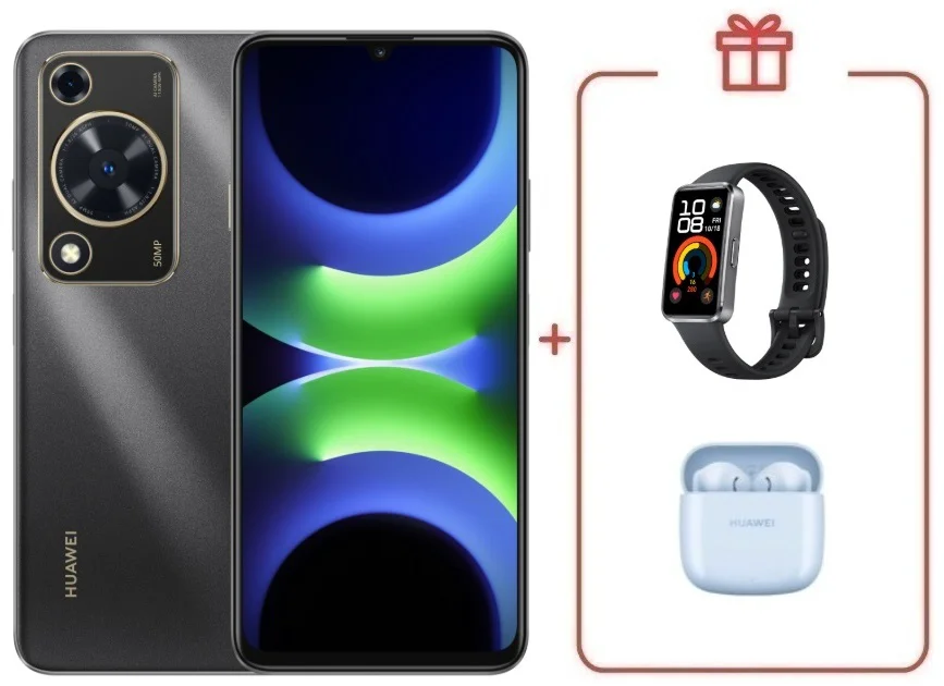 Смартфон Huawei Nova Y63 4/128GB Black + подарок купить,NaN