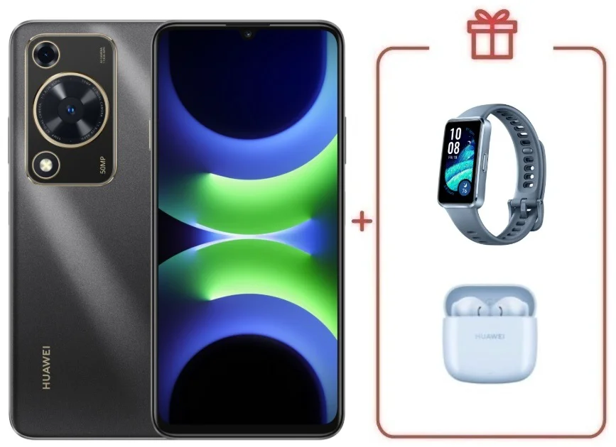 Смартфон Huawei Nova Y63 4/128GB Black + подарок купить,NaN